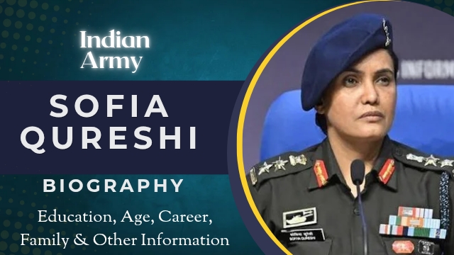 सोफिया कुरैशी की शिक्षा,उम्र, करियर, परिवार और अन्य जानकारियां(Sofia Qureshi Biography) 
